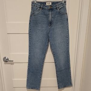 ROLLA'S High Rise Straight Blue Jeans
